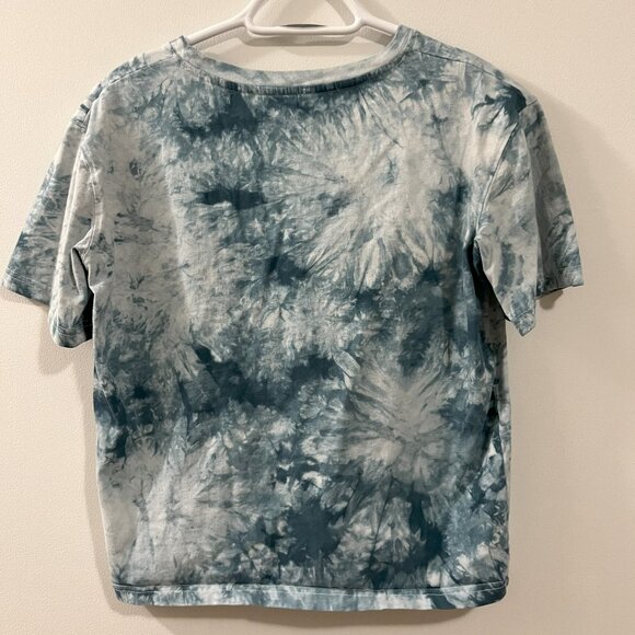 Roxy Women's Tie Dye Short Sleeve T-Shirt, Small, Blue and White - Picture 3 of 6